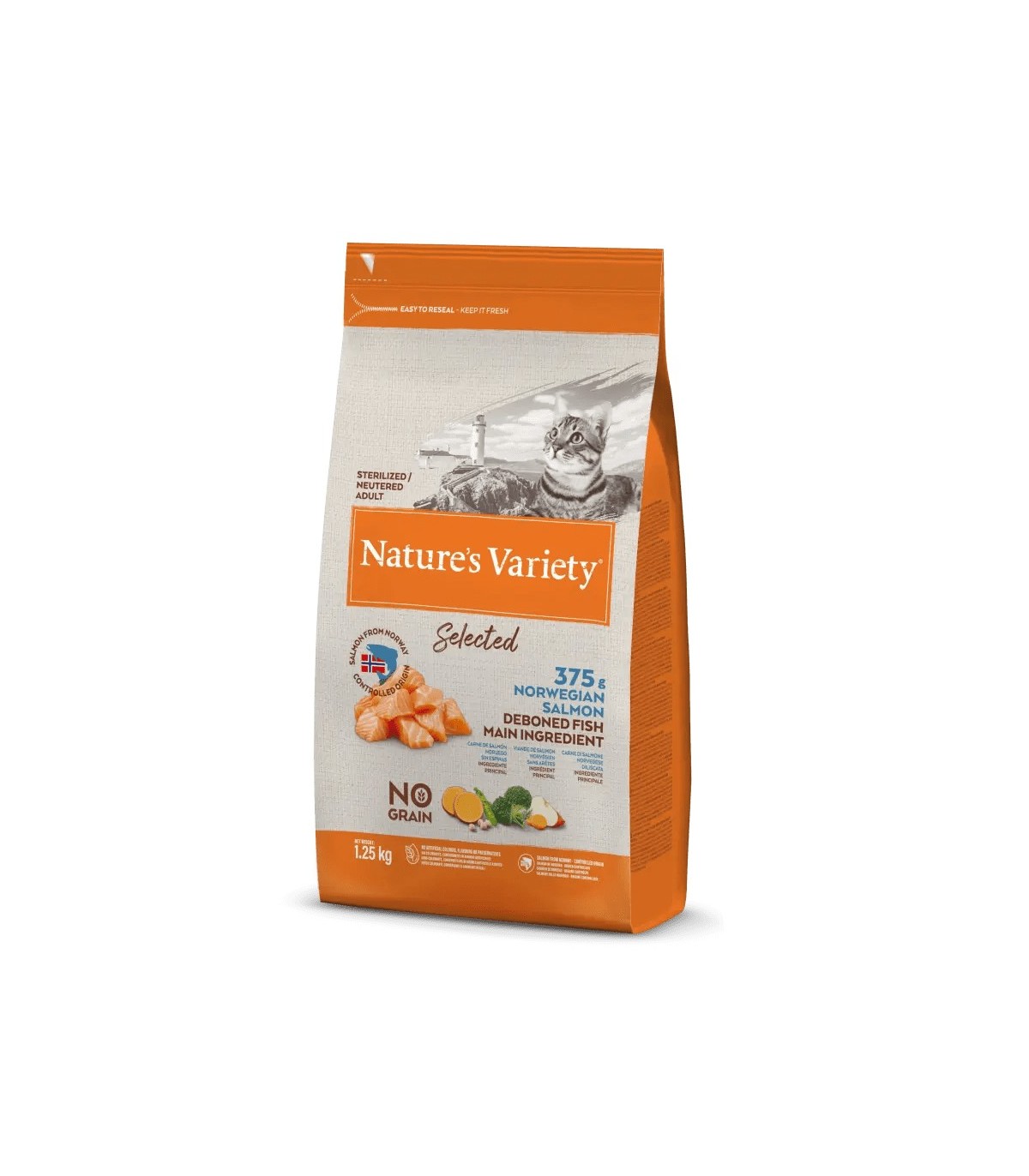 NATURE'S VARIETY CAT SELECTED STERILIZED SALMON NORUEGO